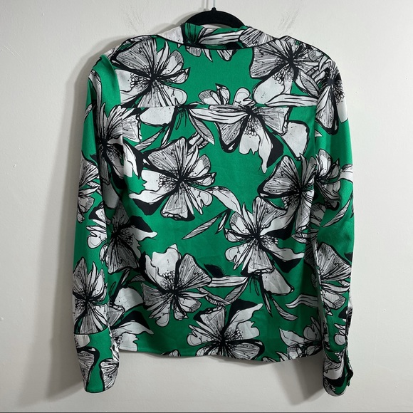 Alexis Sylvie Green Floral Blouse - Picture 3 of 6